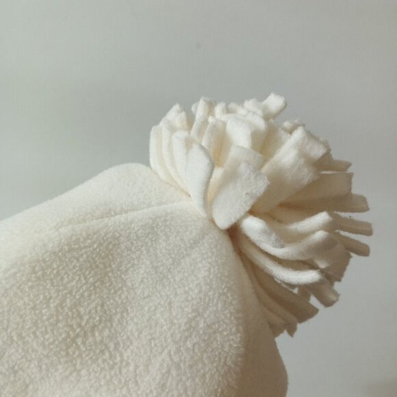 OLD NAVY Fleece Beanie Ski Skull Cap Ivory One Size Knit Outdoor Fall Winter - Picture 10 of 10